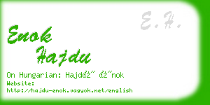 enok hajdu business card